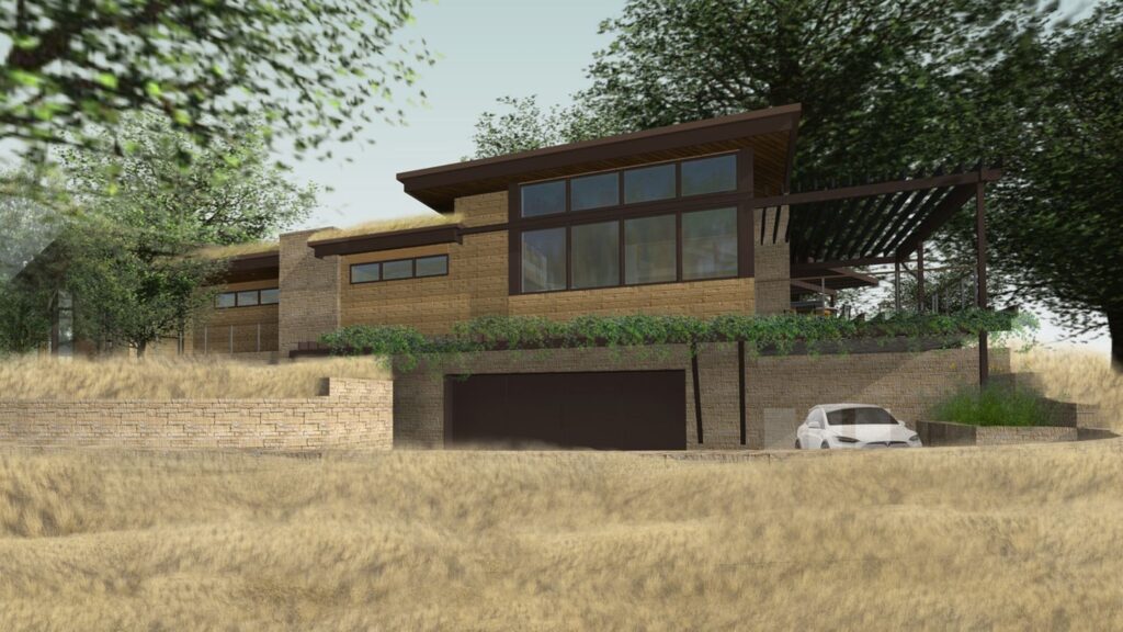 design for exterior modern ranch house